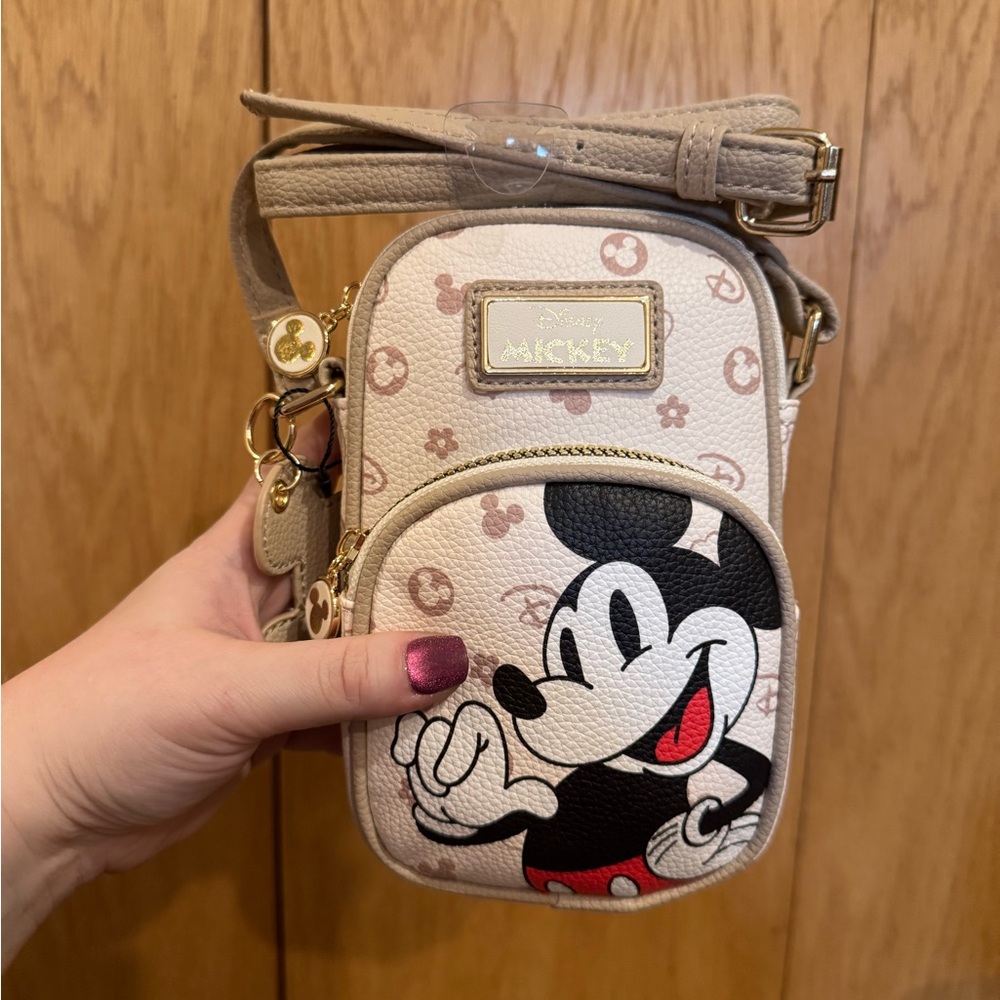 Disney Mickey Mouse Cream Crossbody Bag NWT